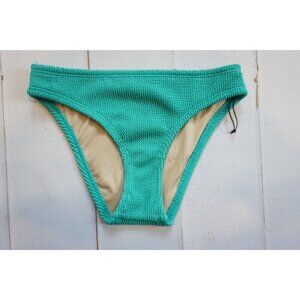 Shade & Shore Teal Ribbed Bikini Bottoms - Size XS, NWOT